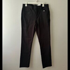 NWT Calvin Klein Men's Slim Fit Black Pants - 32W 32L - Stretch & Wrinkle Resist